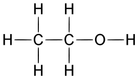 에탄올의 분자 구조